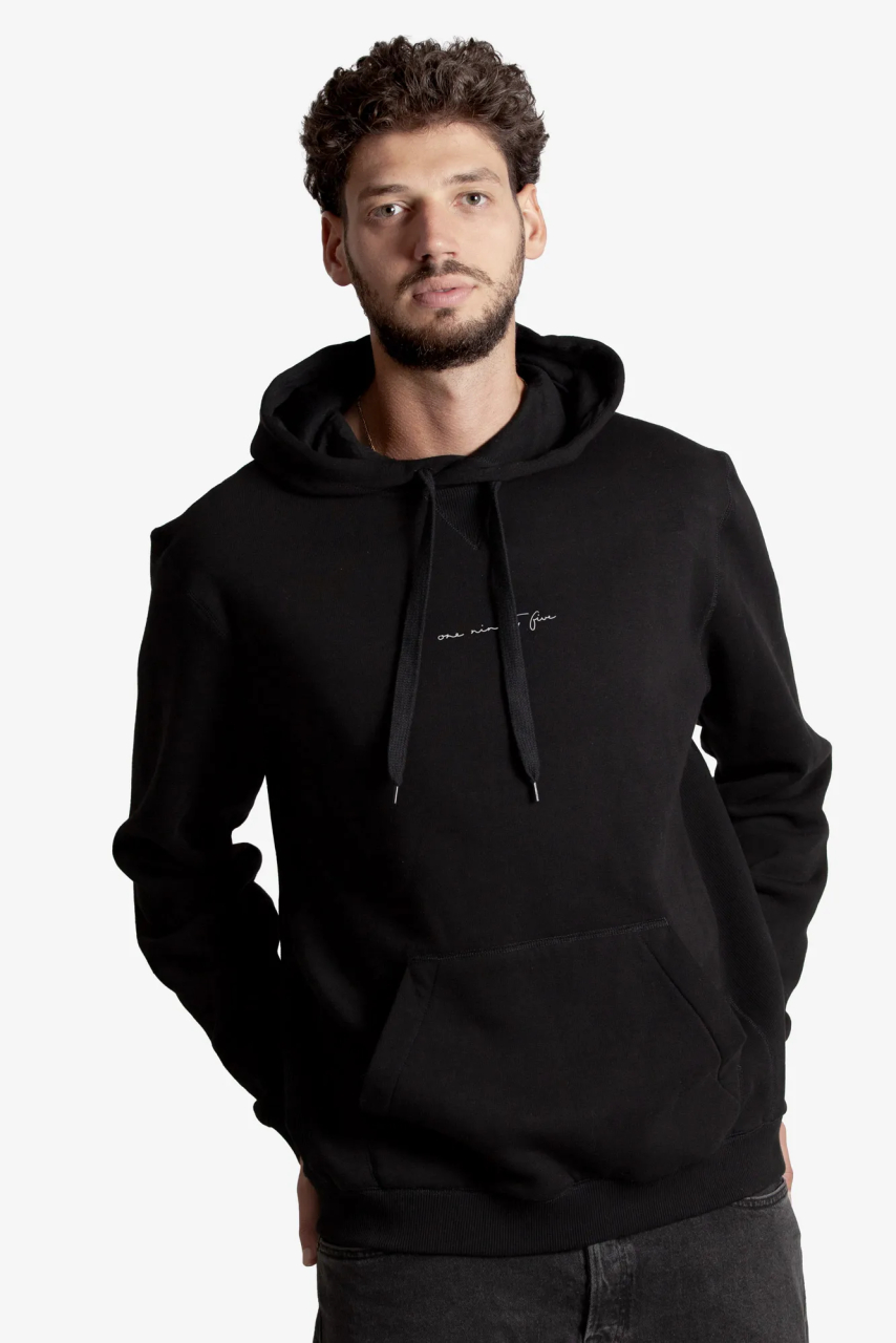 Extra Langer oversized Hoodie in schwarz fuer grosse Menschen