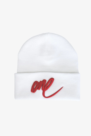 Beanie with Embroidery "One"