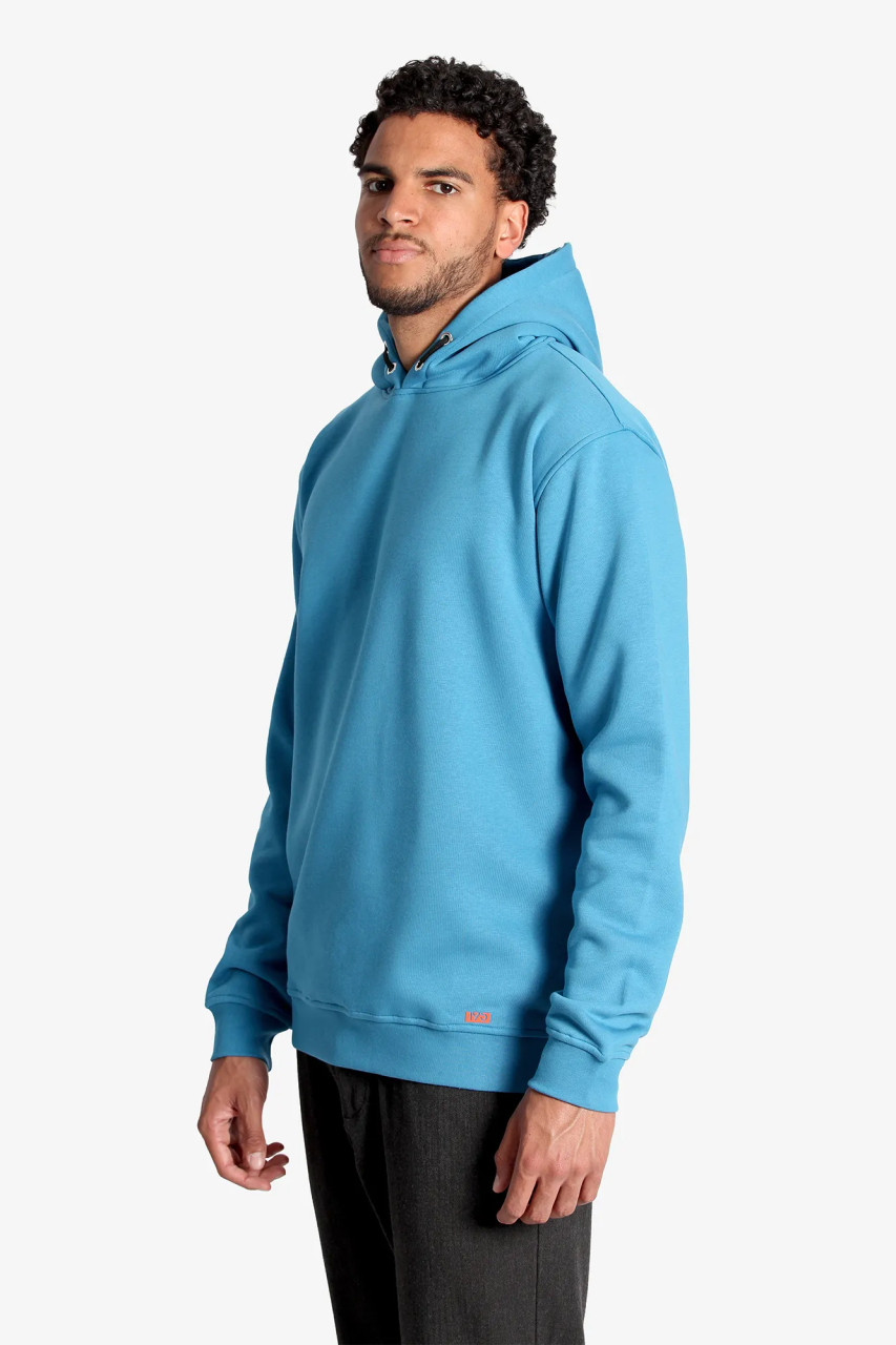 Langer Hoodie in weiss fuer Grosse Menschen ab einer Groesse von 1,90 Meter