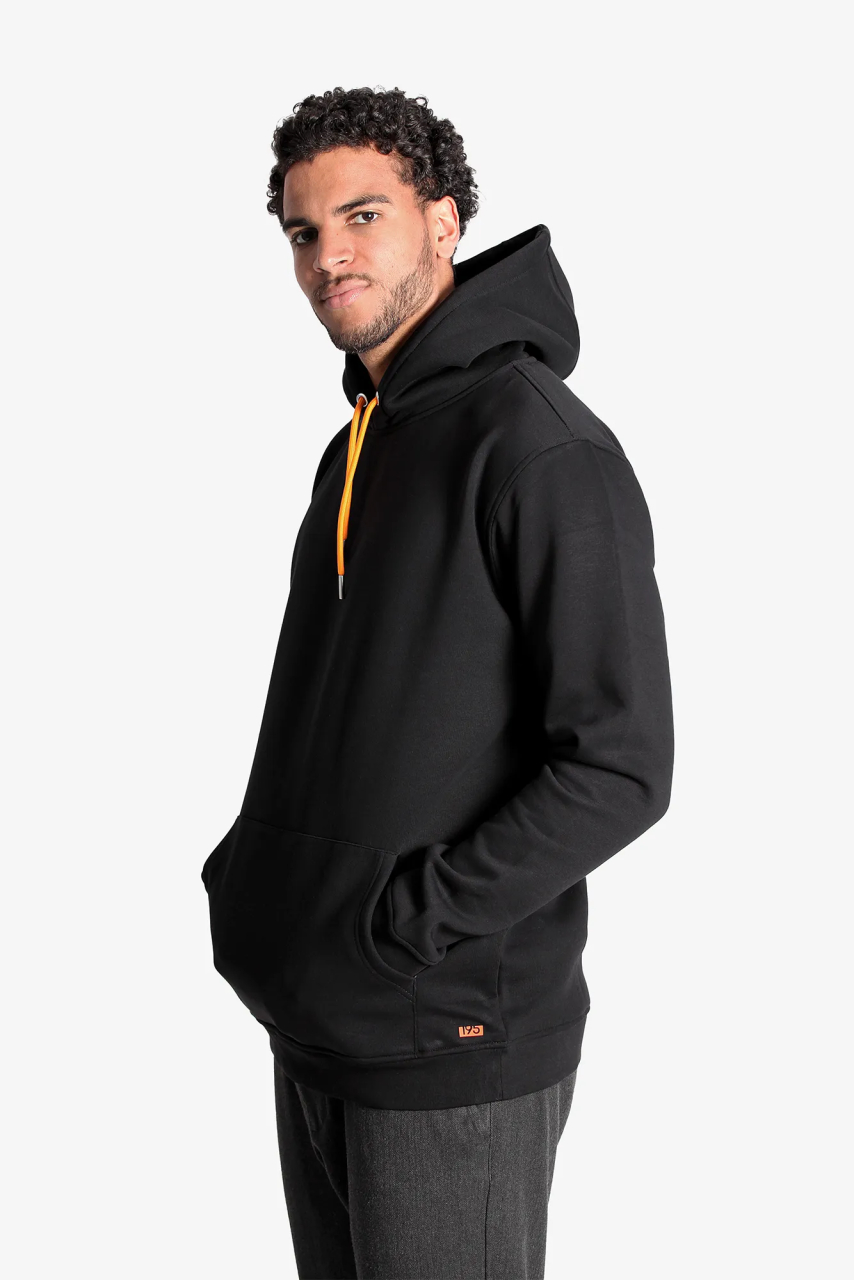 Extra Langer Hoodie in weiss fuer Menschen ab einer Groesse von 1,90 Meter