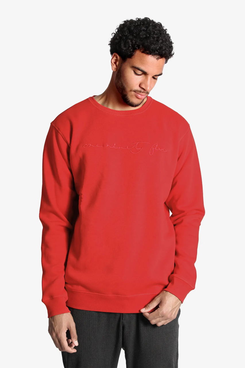 Extra Langes Sweatshirt in rot fuer Lange Menschen ab 1,90 Meter