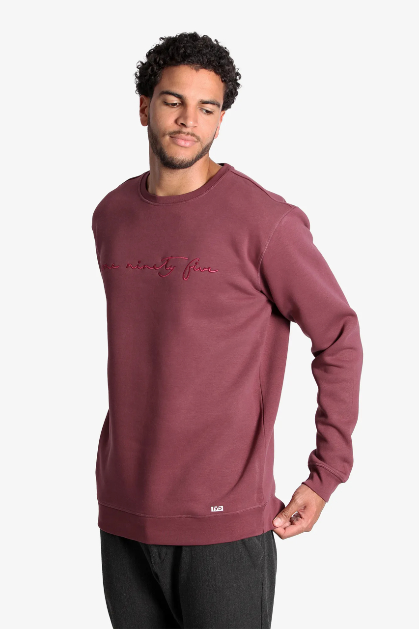 Extra Langes Sweatshirt in rot fuer Lange Menschen ab 1,90 Meter