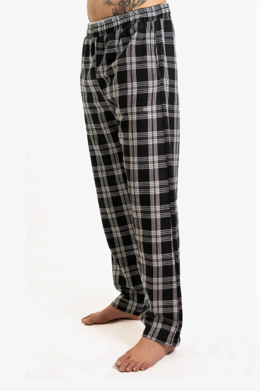 Cosy checked pyjama trousers