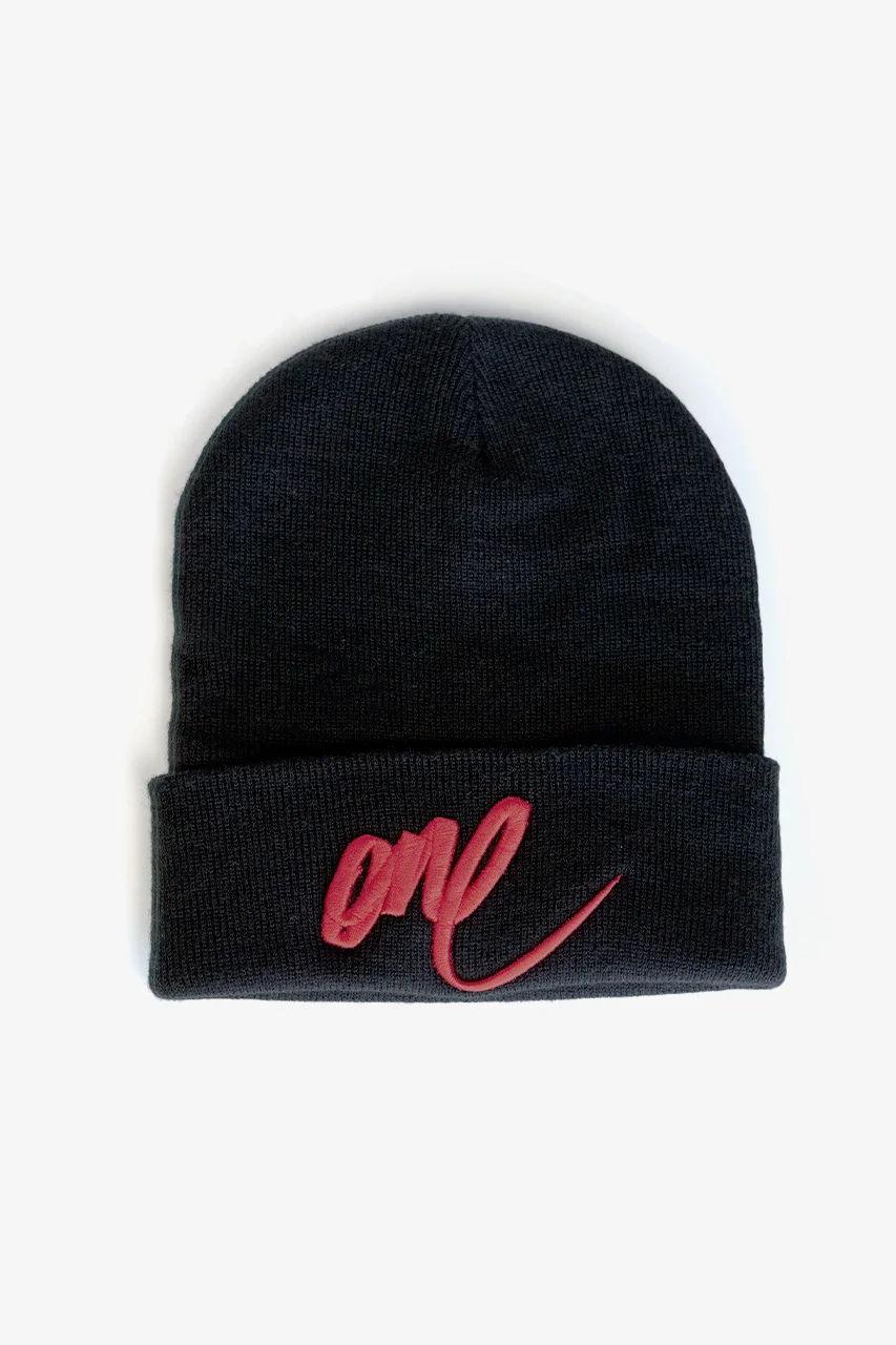 Beanie with Embroidery "One"