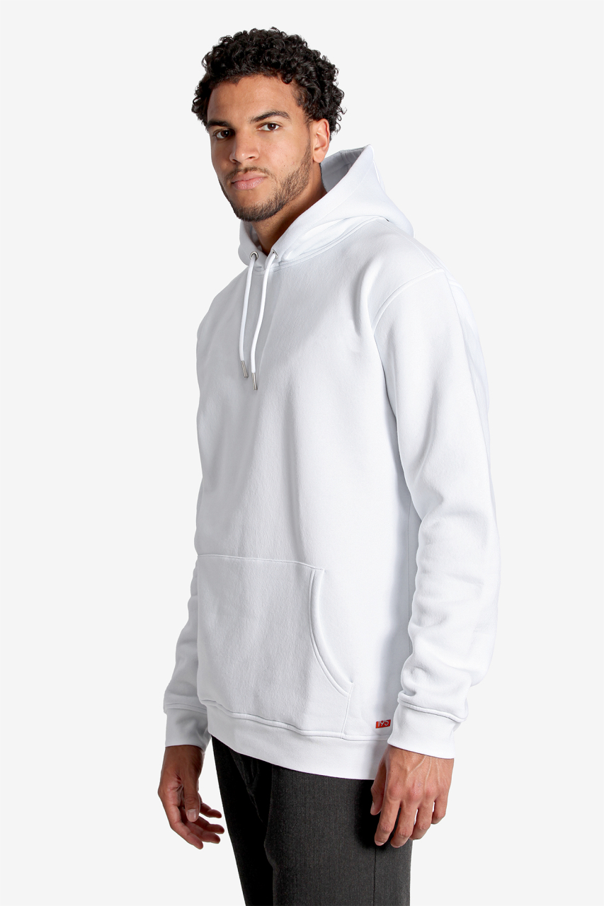 Extra Langer Hoodie in weiss fuer grosse Menschen ab 1,90 Meter