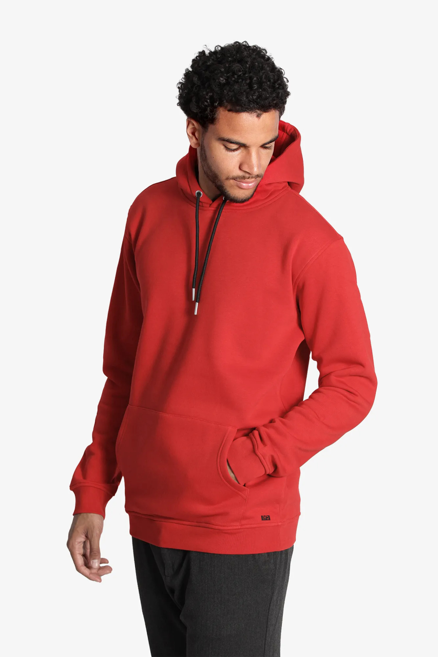 Extra Langer Hoodie in weiss fuer Menschen ab einer Groesse von 1,90 Meter