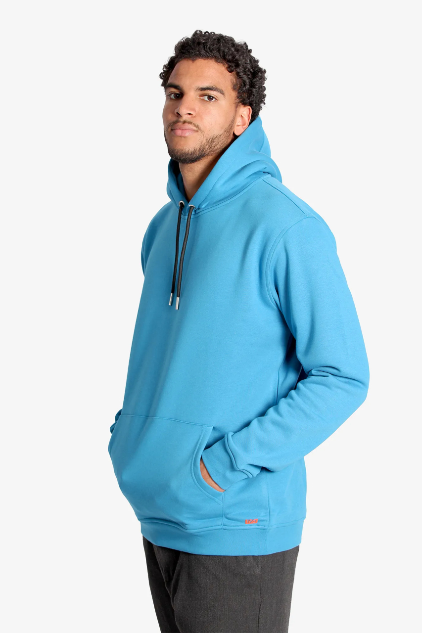 Extra Langer Hoodie in weiss fuer Menschen ab einer Groesse von 1,90 Meter